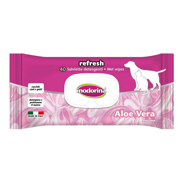 Inodorina - Salviette aloe vera  40 pezzi