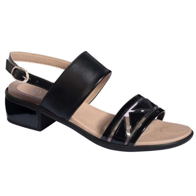 Scholl's - Plexy sandal leasynpat-w black gelactiv urban microfibra microfibra pu f 40 collezione ss20