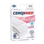 Cerotti delicati  con garza disinfettante ipoallergenici per pelli sensibili super 3,8x8cm 12 pezzi