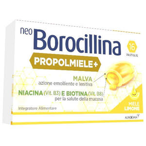 Neoborocillina - Propolmiele+ miele/limone 16 pastiglie da 3,4 g