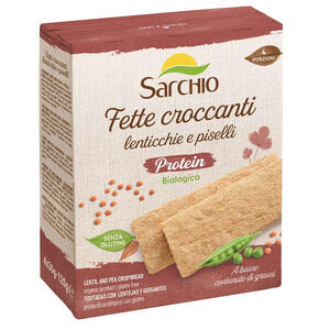 Sarchio - Fette croccanti protein lenticchie e piselli 120 g
