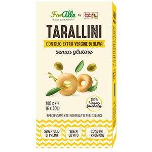 Foralle - Tarallini senza glutine olio extra vergine d'oliva 6 bustine da 30 g