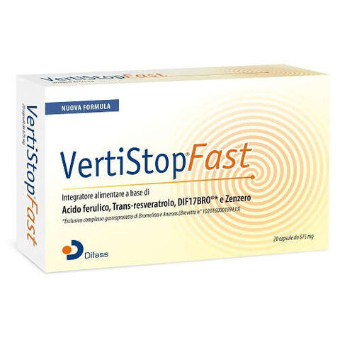 Veristop fast - Vertistop fast 20 capsule da 675 mg