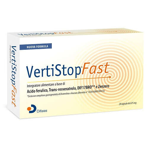 Veristop fast - Vertistop fast 20 capsule da 675 mg