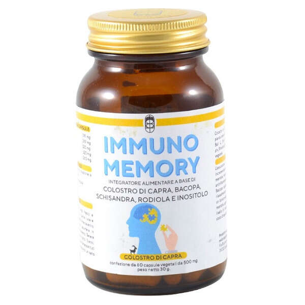 Colostro di capra, bacopa, schisandra, rodiola e inositolo - Immuno memory colostro di capra 60 capsule