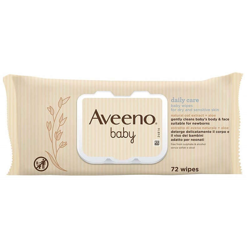 Aveeno - Baby salviettine 72 pezzi