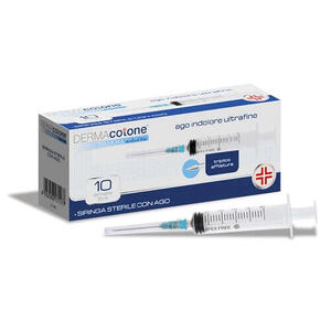Dermacotone - Siringa da infusione sterile da 5 ml con ago indolore ultrafine gauge 23 10 pezzi