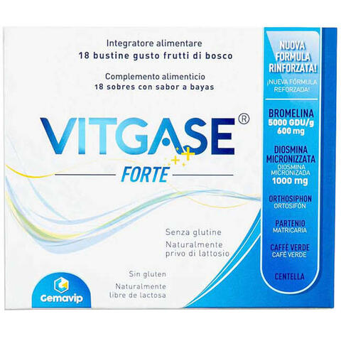 Gemavip - Vitgase forte 18 bustine da 4 g