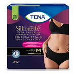 Pannolone a mutandina assorbente  silhouette noir m vita bassa 12 pezzi