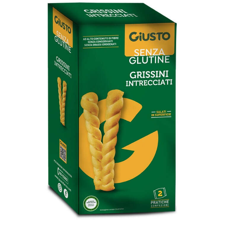 Giusto - Senza glutine intrecciati grissini 150 g