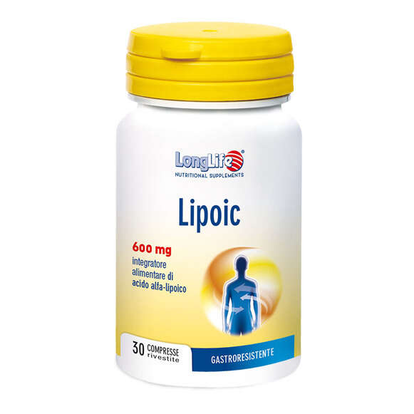 Longlife - Lipoic 600 mg 30 compresse rivestite da 870 mg