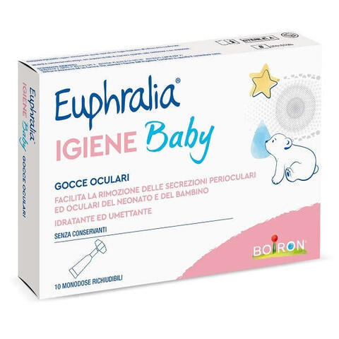 Euphralia - Gocce oculari  igiene baby 10 monodose richiudibili x 0,5 ml