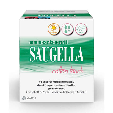 Saugella - Cotton touch assorbenti giorno 14 pezzi taglio prezzo