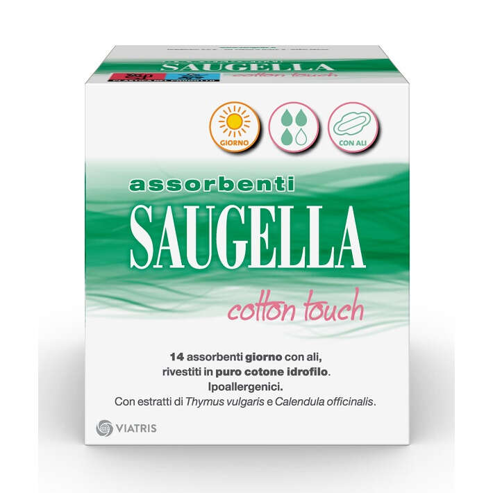 Saugella - Cotton touch assorbenti giorno 14 pezzi taglio prezzo