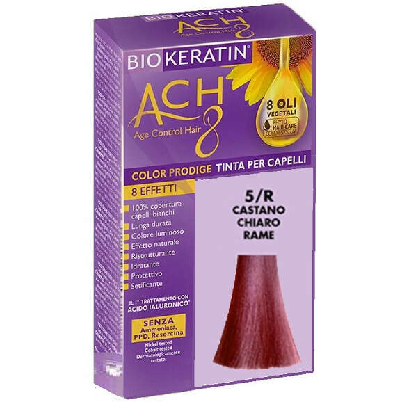 Biokeratin - Ach8 color prodige 5/r castano chiaro rame
