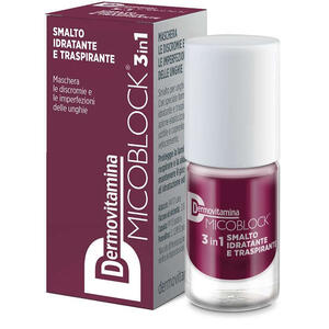 Dermovitamina - Micoblock 3in1 smalto idratante traspirante prugna 5 ml