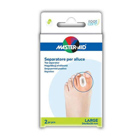 Master aid - Separatore dita in gel master-aid footcare per alluce large 2 pezzi d2