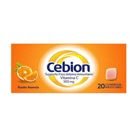 Cebion - Masticabile arancia vitamina c 500 mg 20 compresse