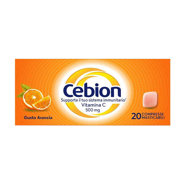 Cebion - Masticabile arancia vitamina c 500 mg 20 compresse