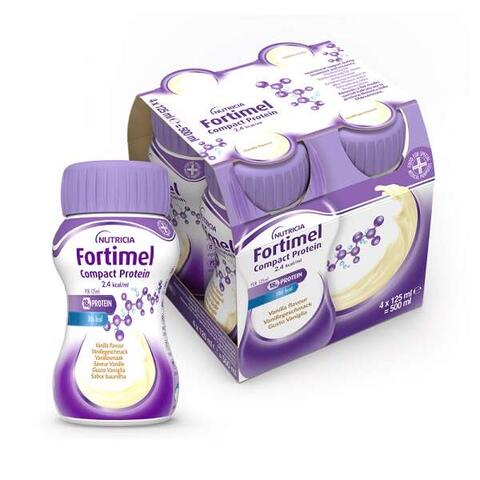 Fortimel - Compact protein vaniglia 4 bottiglie da 125 ml