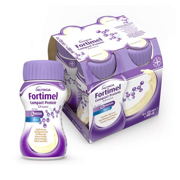 Fortimel - Compact protein vaniglia 4 bottiglie da 125 ml