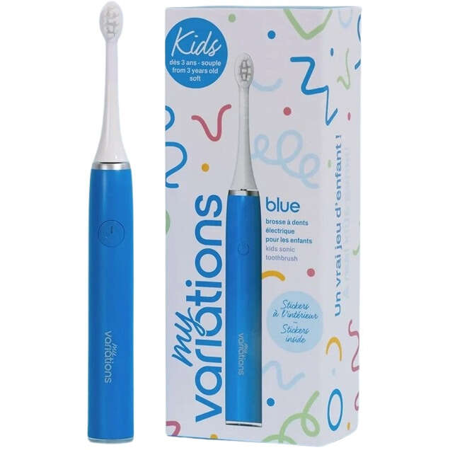 My variations  lo spazzolino elettrico sonico kids blu - Myvariations spazzolino elettrico sonico bambini blu