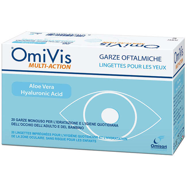 Multi-action - Garze oftalmiche omivis 20 pezzi
