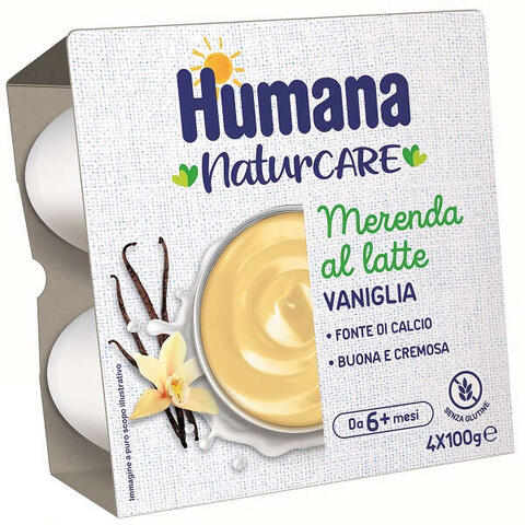 Humana - Merenda vaniglia 4 vasetti da 100 g
