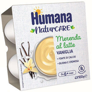 Humana - Merenda vaniglia 4 vasetti da 100 g