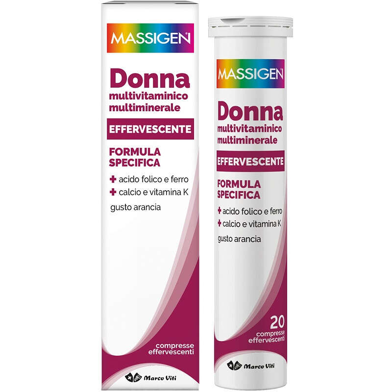 Dailyvit - Massigen donna multivitaminico e multiminerale effervescente 20 compresse