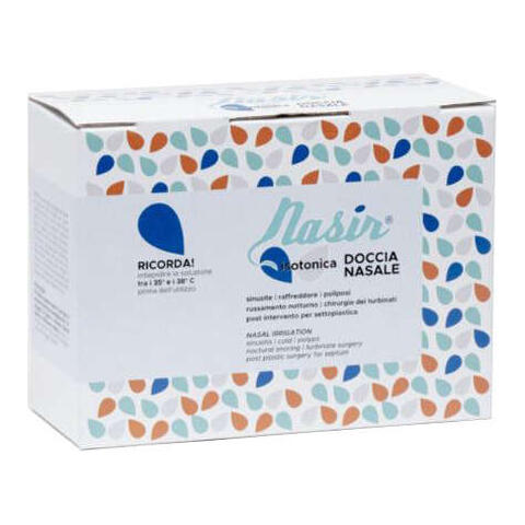 Nasir - Doccia nasale con soluzione fisiologica isotonica 6 sacche 500 ml + 1 blister