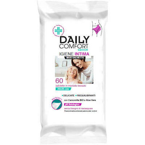 Dayli comfort - Daily comfort senior panni detergenti igiene intima 60 pezzi