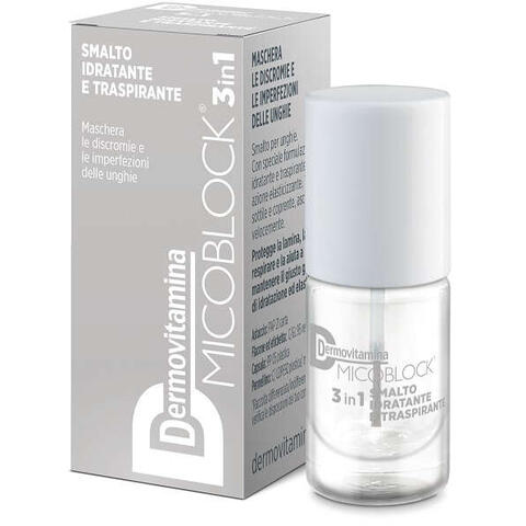 Dermovitamina - Micoblock smalto base&top coat 19 trasparente 5 ml