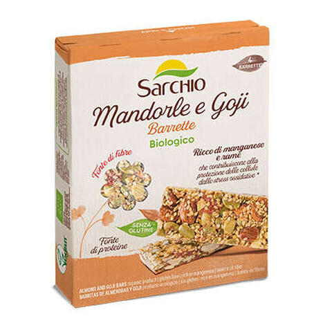 Sarchio - Barrette mandorle e goji 4x20 g
