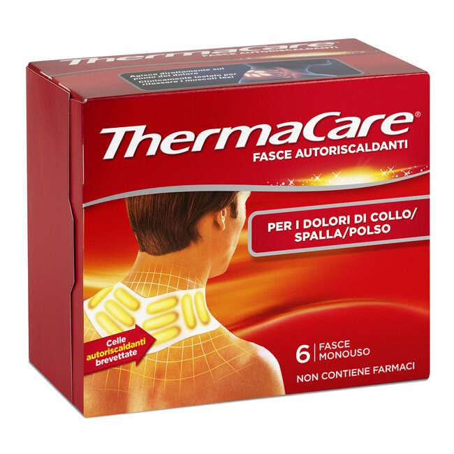 Thermacare - Fasce autoriscaldanti a calore terapeutico  collo/spalla/polso 6 pezzi