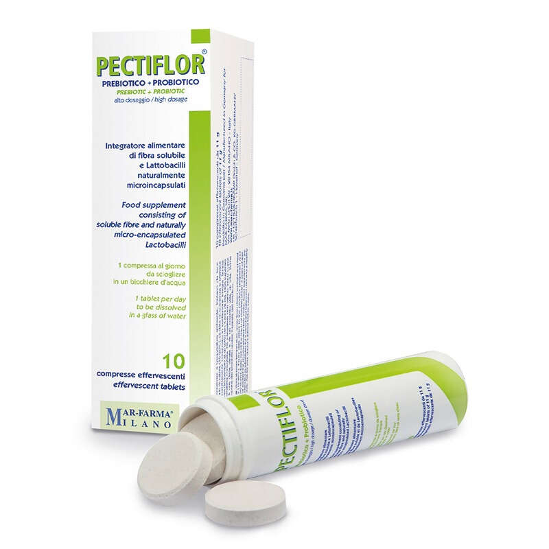 Prebiotico + probiotico - Pectiflor 10 compresse effervescenti