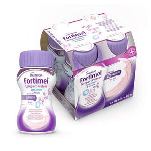 Fortimel - Nutricia  compact protein gusto frutti rossi rinfrescanti 4 bottiglie da 125 ml