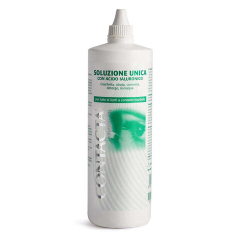 Contacta - Soluzione unica con acido ialuronico per lenti a contatto  solution 360 ml