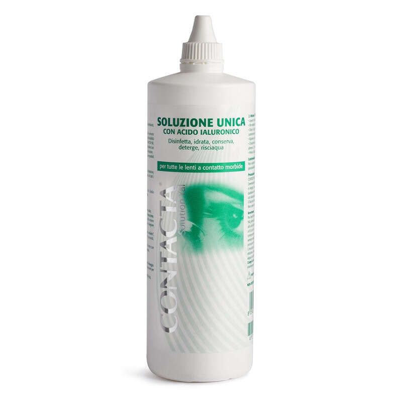 Contacta - Soluzione unica con acido ialuronico per lenti a contatto  solution 360 ml