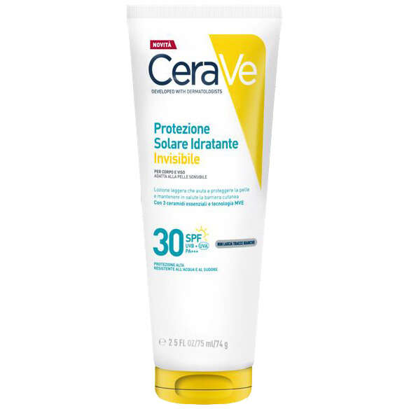 Ceraveprotezione solare spf30 - Cerave protezione solare idratante invisibile spf30 75 ml