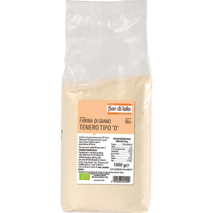 Fior di loto - Farina fine di grano tenero 0 biologico 1000 g