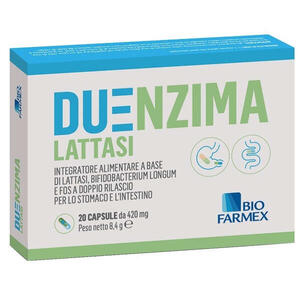 Duenzima lattasi - 20 capsule da 421 mg