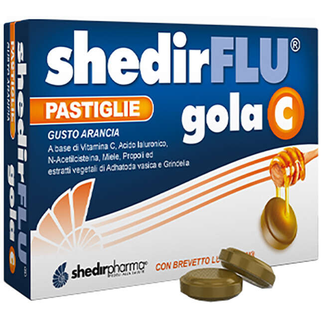 Shedir - Flu gola c arancia 36 pastiglie
