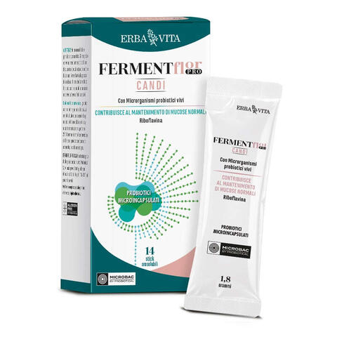 Erba vita - Fermentflor pro candi 14 stick orosolubili da 1,8 g