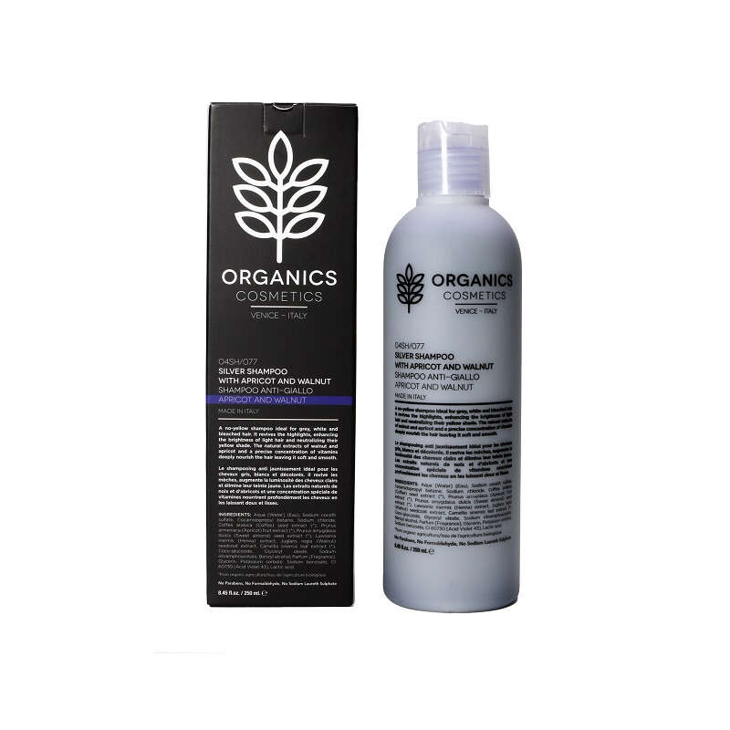 Sma - Organics pharm silver shampoo with walnut and apricot anti giallo 250 ml