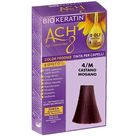 Biokeratin - Ach8 color prodige 4/m castano mogano