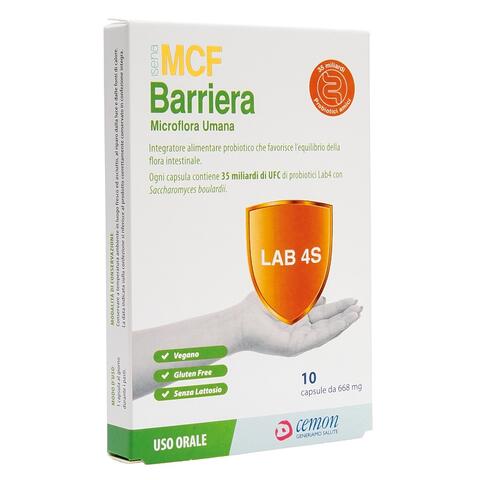 Mcf barriera - 10 capsule senza glutine e lattosio