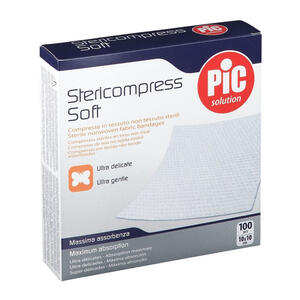 Pic - GARZA IN TESSUTO NON TESSUTO 10X10CM 25 PEZZI X 4BUSTE