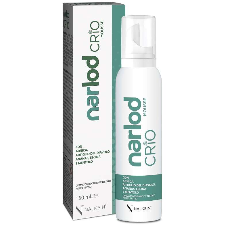 Narlod crio mousse - Con arnica artiglio del diavolo ananas escina e mentolo 150 ml