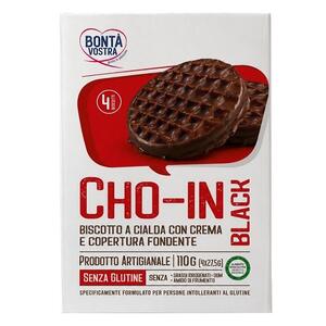 Cho-in - Bonta' vostra  black biscotto a cialda 4 pezzi 27,5 g